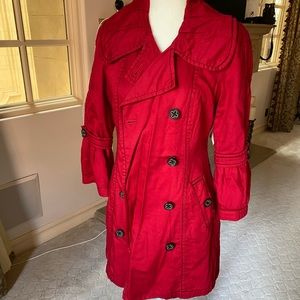 3/4 sleeve trench type coat